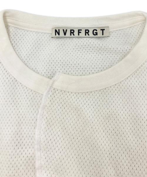 NVRFRGT（ネヴァーフォーゲット）NVRFRGT (ネヴァーフォーゲット) LONG SLEEVE MESH TEE ホワイト サイズ:SIZE 2の古着・服飾アイテム