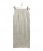 Nobleノーブル）の古着「コンフォートジャージーライクタイトスカート」｜ホワイト