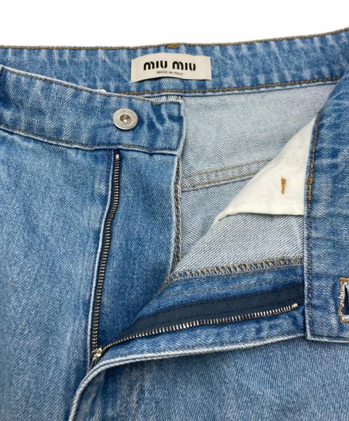 MIU MIU（ミュウミュウ）MIU MIU (ミュウミュウ) デニムハーフパンツ インディゴ サイズ:SIZE 38の古着・服飾アイテム