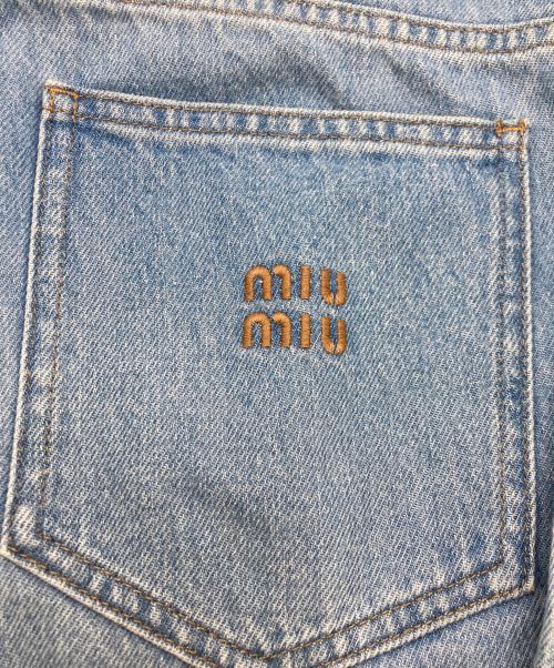 MIU MIU（ミュウミュウ）MIU MIU (ミュウミュウ) デニムハーフパンツ インディゴ サイズ:SIZE 38の古着・服飾アイテム