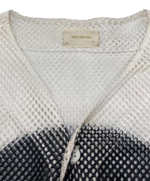 Aime Leon Dore（エメ レオン ドレ）Aime Leon Dore (エメ レオン ドレ) The Genesis Mesh Baseball Jersey/ベースボールシャツ ホワイト サイズ:SIZE Mの古着・服飾アイテム