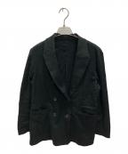 NOLLEY'Sノーリーズ）の古着「リネンヘリンボンダブルジャケット」｜ブラック