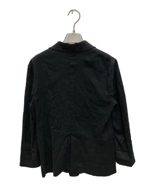 NOLLEY'S（ノーリーズ）NOLLEY'S (ノーリース) リネンヘリンボンダブルジャケット ブラック サイズ:SIZE 36の古着・服飾アイテム