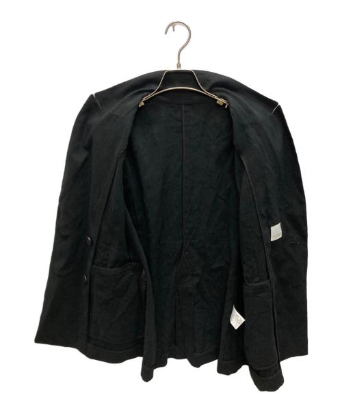 NOLLEY'S（ノーリーズ）NOLLEY'S (ノーリース) リネンヘリンボンダブルジャケット ブラック サイズ:SIZE 36の古着・服飾アイテム