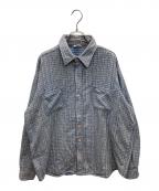 big macビッグマック）の古着「70S ヘヴィネルシャツ」｜ブルー