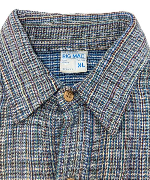 big mac（ビッグマック）BIG MAC (ビッグマック) 70S ヘヴィネルシャツ ブルー サイズ:SIZE XLの古着・服飾アイテム