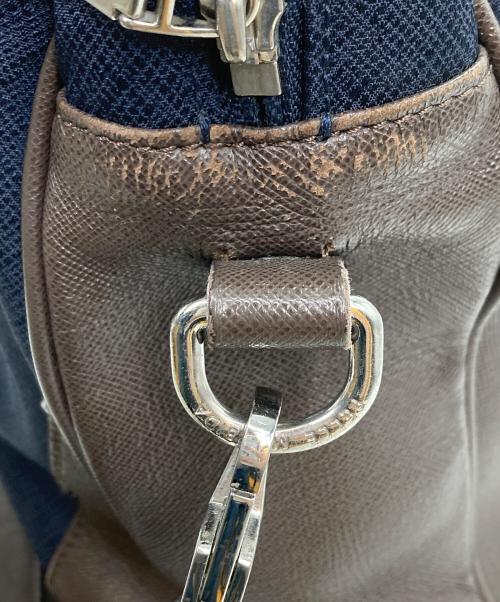 PELLE MORBIDA（ペッレモルビダ）PELLE MORBIDA (ペッレモルビダ) 2WAYバッグ ブラウン×ネイビーの古着・服飾アイテム