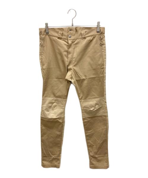 GANRYU（ガンリュウ）GANRYU (ガンリュウ) バイカーパンツ ベージュ サイズ:SIZE Lの古着・服飾アイテム