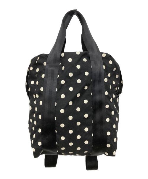 BLACK COMME des GARCONS（ブラックコムデギャルソン）BLACK COMME des GARCONS (ブラックコムデギャルソン) ドット2WAYナイロンリュック ブラック サイズ:実寸サイズをご参照下さい。の古着・服飾アイテム