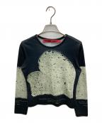 CHOPOVA LOWENAチョポヴァ・ロウェナ）の古着「長袖カットソー」｜ブラック×グリーン