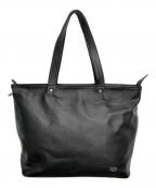 PORTERポーター）の古着「レザートートバッグ」｜ブラック