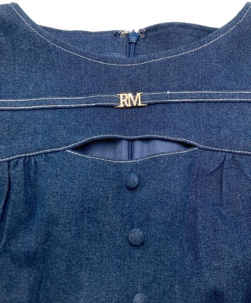 Rose Muse（ロゼミューズ）Rose Muse (ロゼミューズ) denim puff sleeves dress インディゴ サイズ:SIZE Freeの古着・服飾アイテム