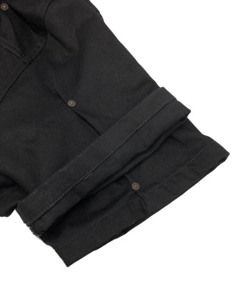 KUSIKOHC（クシコック）KUSIKOHC (クシコック) Multi Rivet Denim Shirt ブラック サイズ:SIZE　Lの古着・服飾アイテム