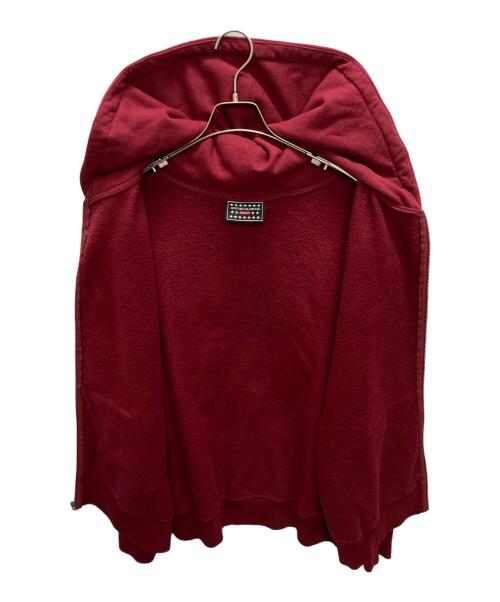SUPREME（シュプリーム）Supreme (シュプリーム) Hysteric Glamour (ヒステリックグラマー) Zip Up Hooded Sweatshirt レッド サイズ:SIZE　Lの古着・服飾アイテム