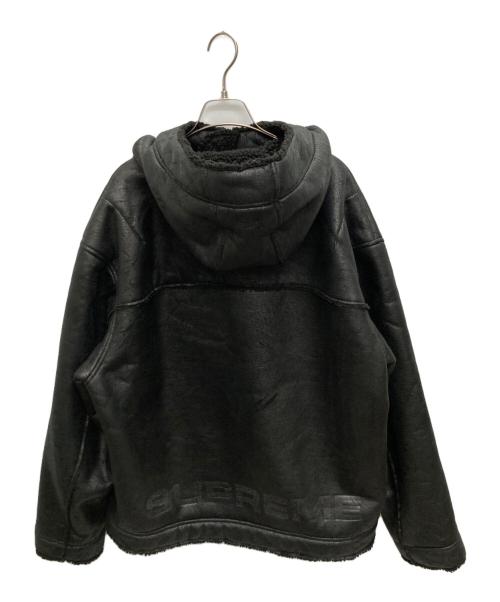 SUPREME（シュプリーム）SUPREME (シュプリーム) Faux Shearling Hooded Jacket ブラック サイズ:SIZE XLの古着・服飾アイテム