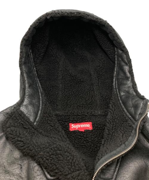 SUPREME（シュプリーム）SUPREME (シュプリーム) Faux Shearling Hooded Jacket ブラック サイズ:SIZE XLの古着・服飾アイテム