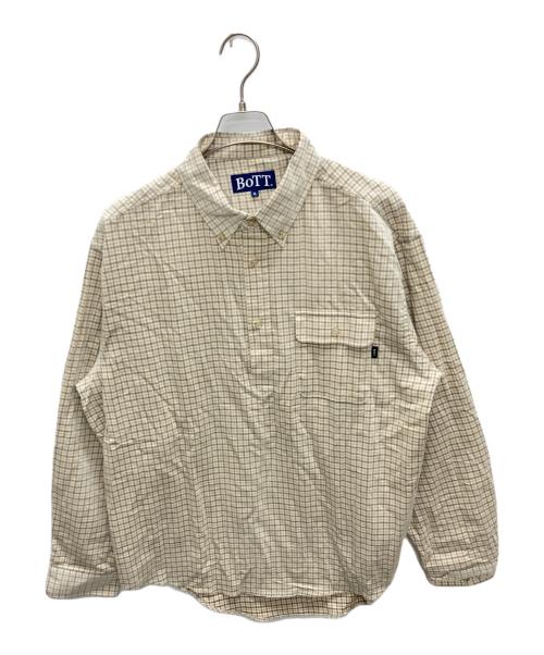 BoTT（ボット）BoTT (ボット) PULLOVER CORDUROY SHIRT ベージュ サイズ:SIZE XLの古着・服飾アイテム
