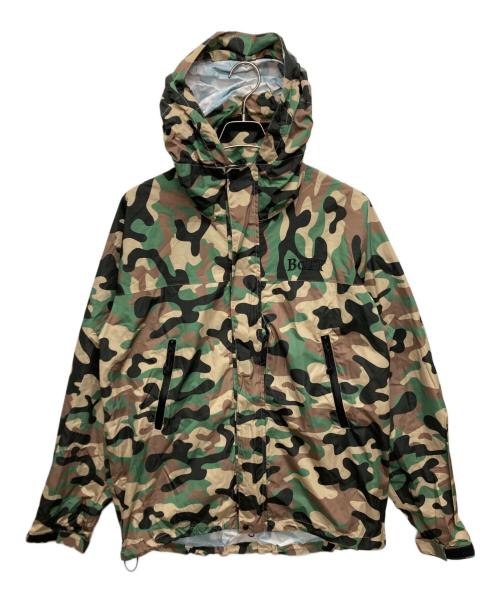 BoTT（ボット）BoTT (ボット) RAGLAN SHELL JACKET グリーン×ブラウン サイズ:SIZE XLの古着・服飾アイテム