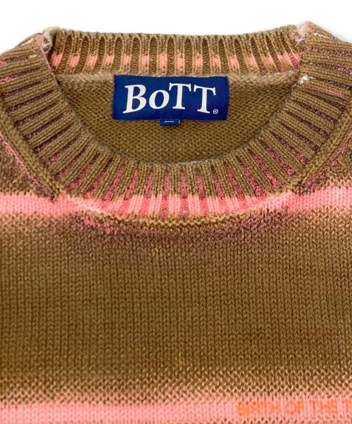 BoTT（ボット）BoTT (ボット) gradation cotton sweater ブラウン サイズ:SIZE XLの古着・服飾アイテム