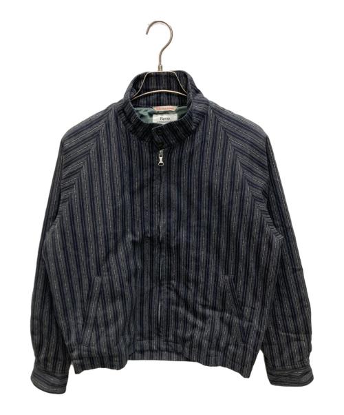 riprap（リップラップ）riprap (リップラップ) ストライプデニムドリズラージャケット グレー サイズ:SIZE　Lの古着・服飾アイテム