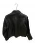 Shama (シャマ) nano・universe (ナノ・ユニバース) ダブルライダースジャケット ブラック サイズ:SIZE S：8000円