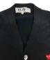 中古・古着 PLAY COMME des GARCONS (プレイコムデギャルソン) ハートワッペンカーディガン ブラック サイズ:SIZE　S：10000円