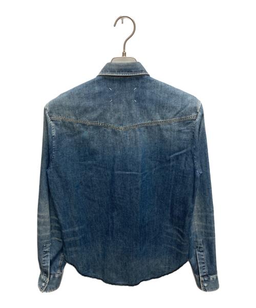 Maison Martin Margiela（メゾンマルタンマルジェラ）Maison Martin Margiela (メゾンマルタンマルジェラ) デニムウエスタンシャツ インディゴ サイズ:SIZE　XSの古着・服飾アイテム