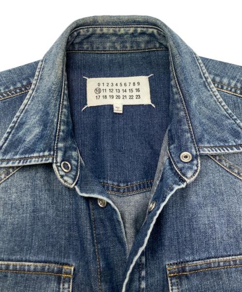 Maison Martin Margiela（メゾンマルタンマルジェラ）Maison Martin Margiela (メゾンマルタンマルジェラ) デニムウエスタンシャツ インディゴ サイズ:SIZE　XSの古着・服飾アイテム