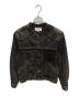 Maison Margiela（メゾンマルジェラ）の古着「ノーカラー ペイント デニム ジャケット」｜ブラック