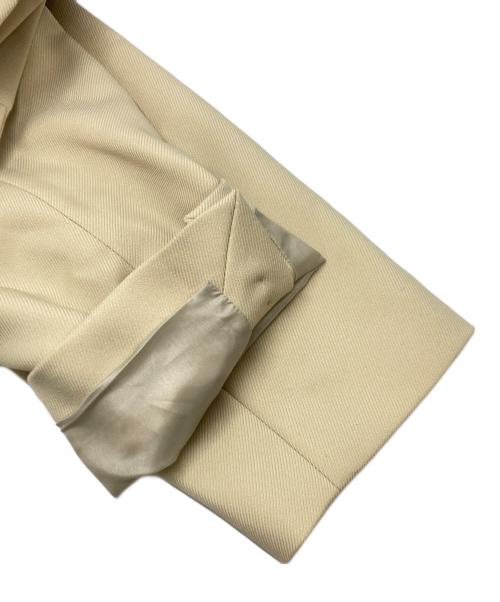 LANVIN en Bleu（ランバンオンブルー）LANVIN en Bleu (ランバンオンブルー) リボンブローチテーラードジャケット イエロー サイズ:SIZE 38の古着・服飾アイテム