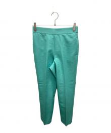 SEVEN TEN by MIHO KAWAHITO（セブン テン バイ ミホ カワヒト）の古着「カラーグログランパンツ」｜グリーン