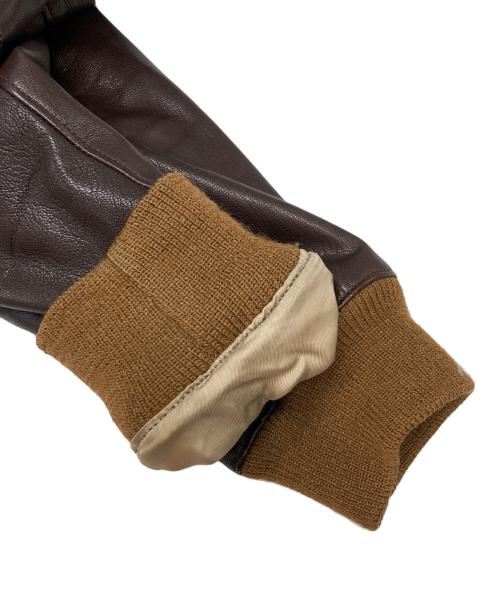 GB sport（ゴールデンベアスポーツ）GB SPORT (ゴールデンベアスポーツ) TYPE A-1レザージャケット ブラウン サイズ:SIZE Mの古着・服飾アイテム