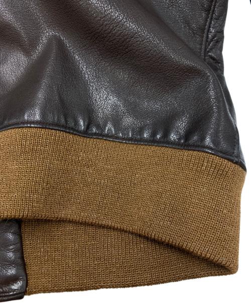 GB sport（ゴールデンベアスポーツ）GB SPORT (ゴールデンベアスポーツ) TYPE A-1レザージャケット ブラウン サイズ:SIZE Mの古着・服飾アイテム