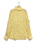finamoreフィナモレ）の古着「リネンシャツ」｜イエロー