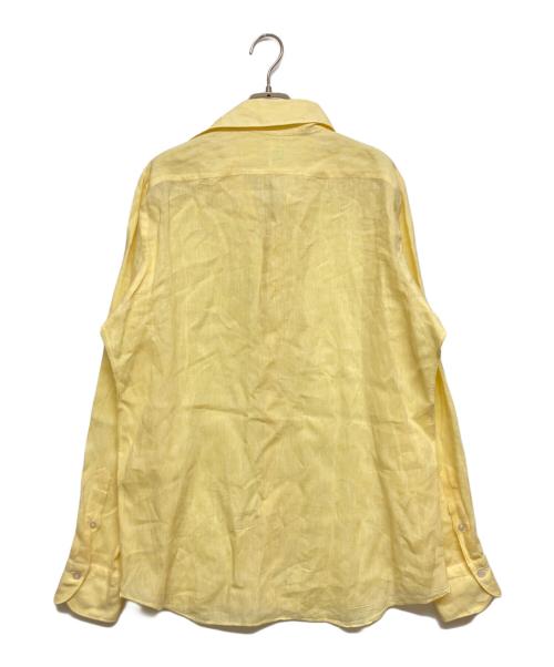 finamore（フィナモレ）finamore (フィナモレ) リネンシャツ イエロー サイズ:SIZE Lの古着・服飾アイテム