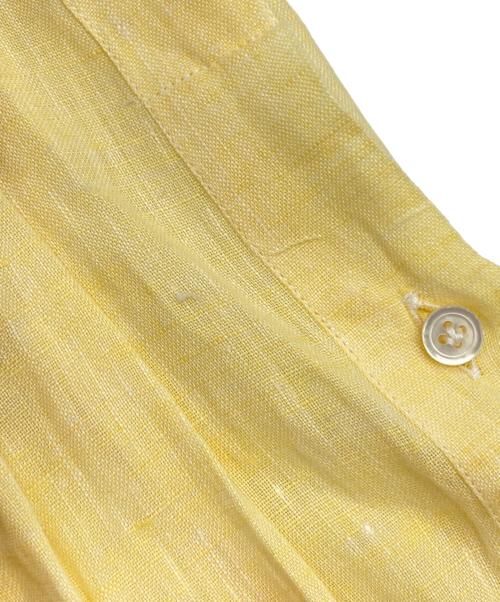 finamore（フィナモレ）finamore (フィナモレ) リネンシャツ イエロー サイズ:SIZE Lの古着・服飾アイテム