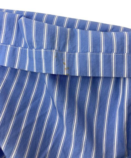PLAY COMME des GARCONS（プレイコムデギャルソン）PLAY COMME des GARCONS (プレイコムデギャルソン) STRIPED S/S SHIRT/ストライプシャツ ネイビー サイズ:SIZE XLの古着・服飾アイテム