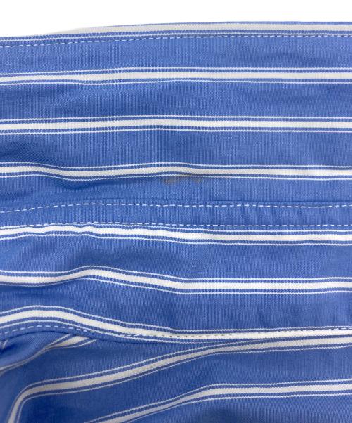 PLAY COMME des GARCONS（プレイコムデギャルソン）PLAY COMME des GARCONS (プレイコムデギャルソン) STRIPED S/S SHIRT/ストライプシャツ ネイビー サイズ:SIZE XLの古着・服飾アイテム