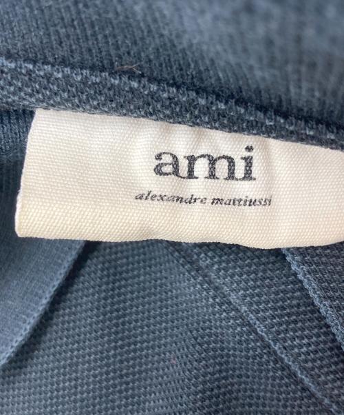 AMI Alexandre Mattiussi（アミアレクサンドルマテュッシ）AMI Alexandre Mattiussi (アミアレクサンドルマテュッシ) ポロシャツ ブラック サイズ:SIZE XLの古着・服飾アイテム