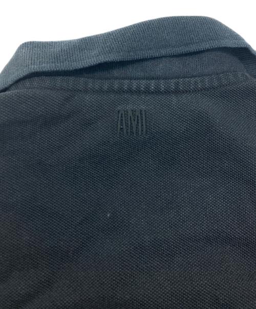 AMI Alexandre Mattiussi（アミアレクサンドルマテュッシ）AMI Alexandre Mattiussi (アミアレクサンドルマテュッシ) ポロシャツ ブラック サイズ:SIZE XLの古着・服飾アイテム