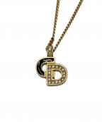 Christian Diorクリスチャン ディオール）の古着「CDロゴネックレス」｜ゴールド