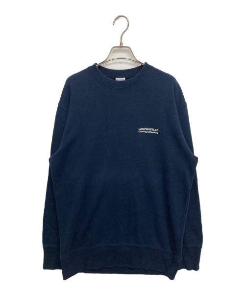 LOOPWHEELER（ループウィラー）LOOPWHEELER (ループウィラー) 刺繍スウェット ネイビー サイズ:SIZE XLの古着・服飾アイテム