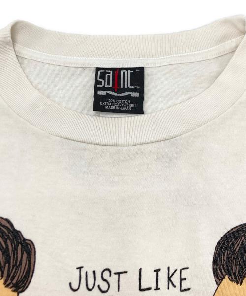 SAINT MICHAEL（セントマイケル）SAINT MICHAEL (セントマイケル) A BATHING APE (ア ベイシング エイプ) AP SS TEE ホワイト サイズ:SIZE Lの古着・服飾アイテム