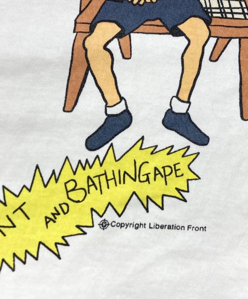 SAINT MICHAEL（セントマイケル）SAINT MICHAEL (セントマイケル) A BATHING APE (ア ベイシング エイプ) AP SS TEE ホワイト サイズ:SIZE Lの古着・服飾アイテム