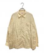 NEZU YOHINTENネヅヨウヒンテン）の古着「ポリエステルリネン ドレスシャツ」｜イエロー