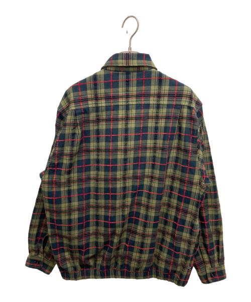 thisisneverthat（ディスイズネバーザット）thisisneverthat (ディスイズネバーザット) チェックシャツジャケット カーキ サイズ:SIZE Sの古着・服飾アイテム