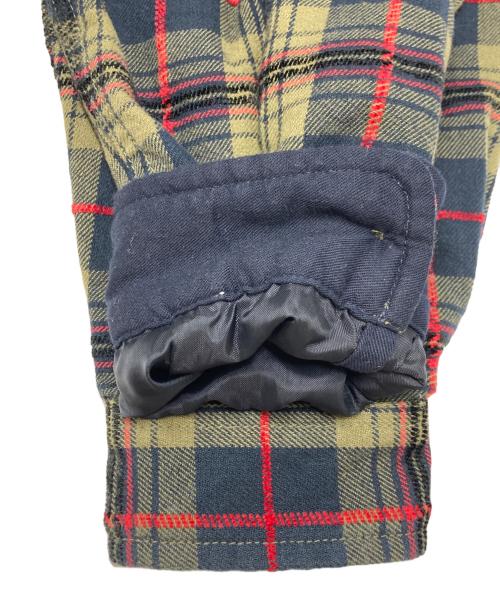 thisisneverthat（ディスイズネバーザット）thisisneverthat (ディスイズネバーザット) チェックシャツジャケット カーキ サイズ:SIZE Sの古着・服飾アイテム