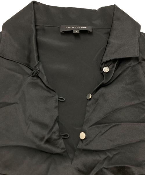 LEE MATHEWS（リー マシュー）LEE MATHEWS (リー マシュー) シルクギャザーシャツブラウス ブラック サイズ:SIZE 1の古着・服飾アイテム