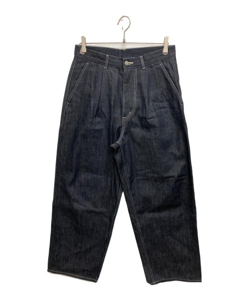 Graphpaper（グラフペーパー）Graphpaper (グラフペーパー) Selvage Denim Two Tuck Pants/ セルビッジデニム2タックパンツ インディゴ サイズ:SIZE 1の古着・服飾アイテム