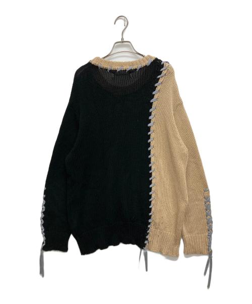 DISCOVERED（ディスカバード）DISCOVERED (ディスカバード) ブランケットステッチ プルオーバー ニット ブラック サイズ:SIZE　3の古着・服飾アイテム